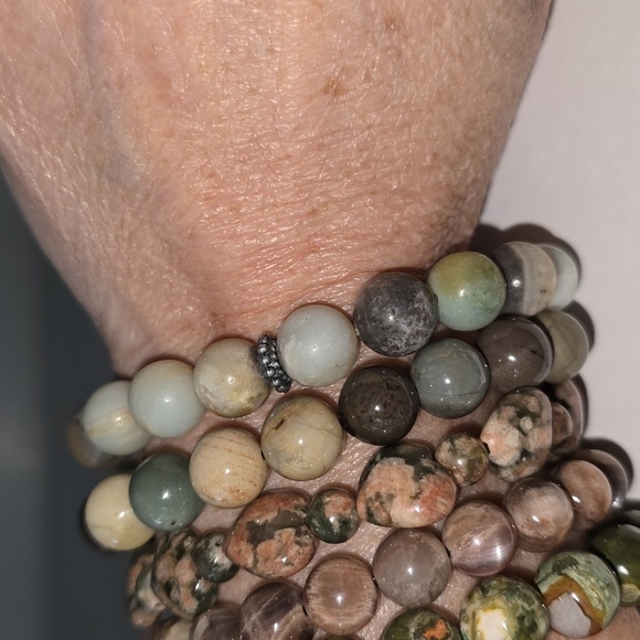 11mm Amazonite bracelet - Picture 13 of 14